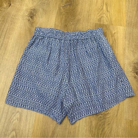 C&C California Blue Ikat Linen Shorts - Picture 2 of 7